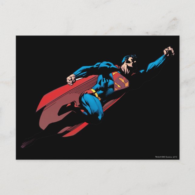 Postal Volando a la derecha - Comic (Anverso)