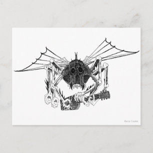 POSTAL VOLANDO WETA CON GUITARRA