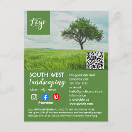 Postal volante arborista cirujano arborista de jardinera