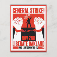 Volante de protesta Oakland Occupy