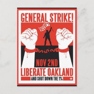 Postal Volante de protesta Oakland Occupy