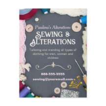 Volante de servicios de costura