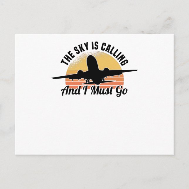 Postal Volante piloto de motor de avión diciendo piloto (Anverso)