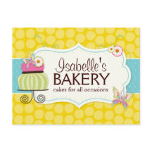 Volante/postal de correspondencia de panadería