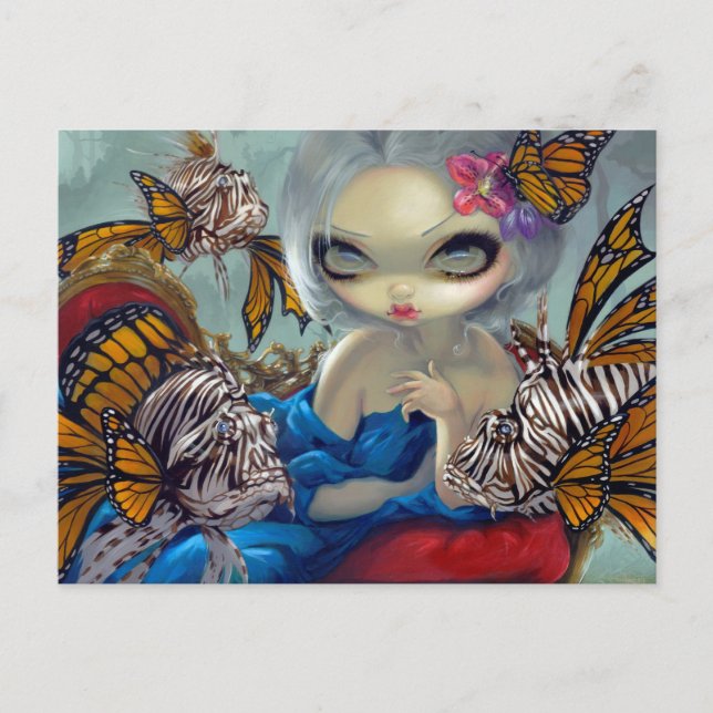 Postal "Volantes de Poissons: Le Poisson-Lion" (Anverso)