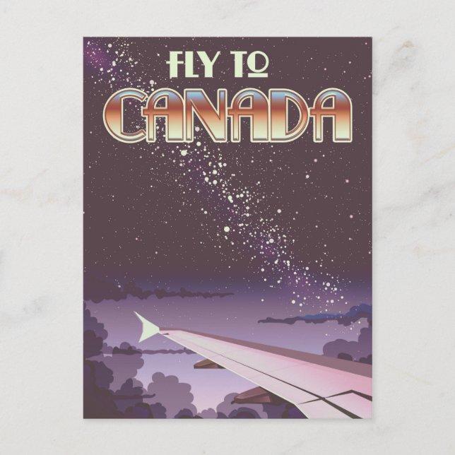 Postal Volar A Canadá (Anverso)