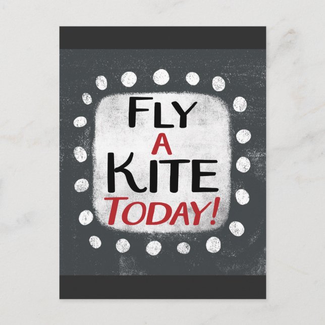 Postal Volar Un Kite Hoy Postcard (Anverso)