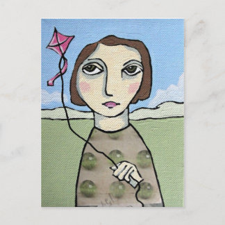Postal Volar una cometa