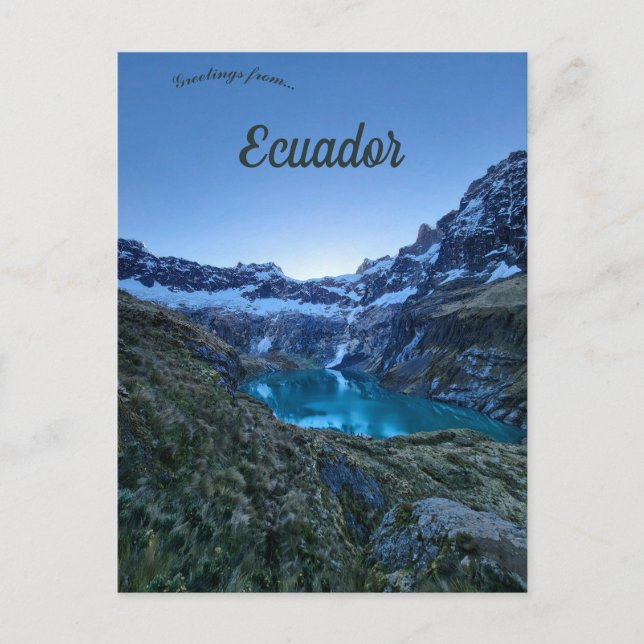 Postal Volcán Altar El Altar Ecuador (Anverso)