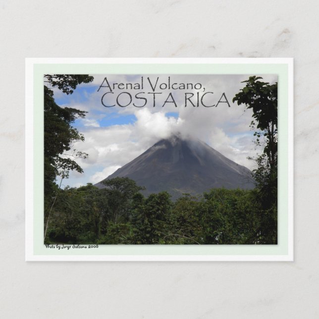 Postal Volcán Arenal (Anverso)