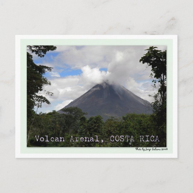 Postal Volcan Arenal COSTA RICA (Anverso)