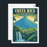 Postal Volcán Arenal Costa Rica Viaje de Vintage<br><div class="desc">Volcán Arenal Costa Rica Vintage Famoso lugar de viaje</div>