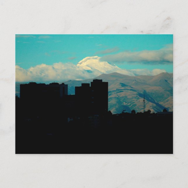 Postal Volcán Cayambe (Anverso)