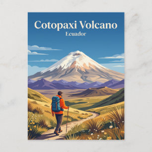 Postal Volcán Cotopaxi Ecuador