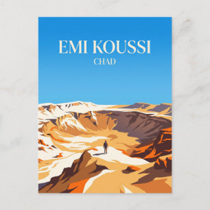 Postal Volcán Emi Koussi Chad