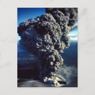 Postal Volcán fumador