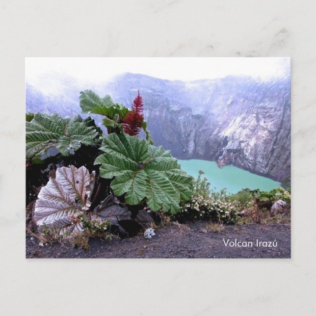 Postal Volcán Irazu (Anverso)