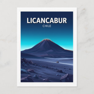 Postal Volcán Licancabur, Desierto de Atacama, Chile Rega
