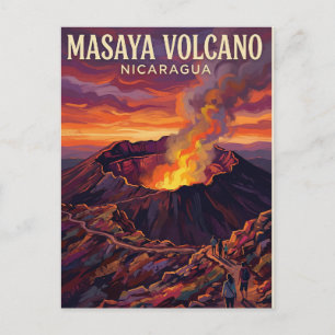 Postal Volcán Masaya Nicaragua