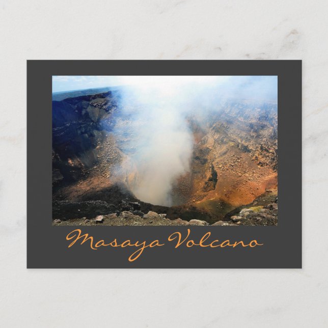 Postal Volcán Masaya, Nicaragua, C.A. (Anverso)