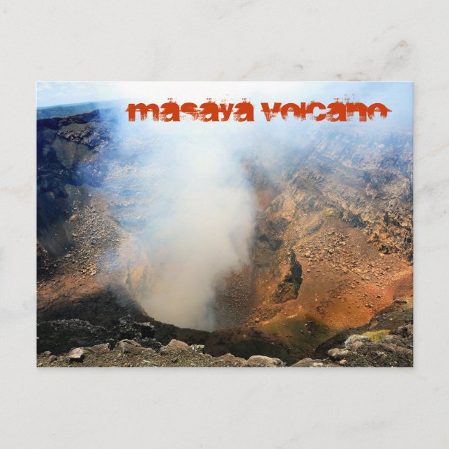 Postal Volcán Masaya, Nicaragua, C.A. (Anverso)