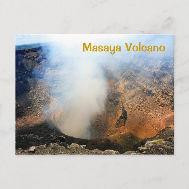 Postal Volcán Masaya, Nicaragua, C.A. (Anverso)