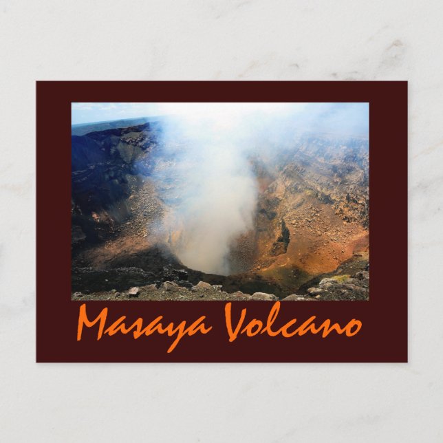 Postal Volcán Masaya, Nicaragua, C.A. (Anverso)