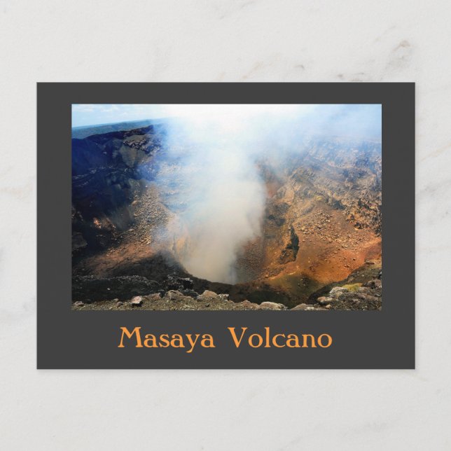Postal Volcán Masaya, Nicaragua, C.A. (Anverso)