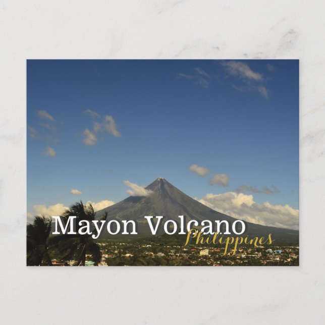 Postal Volcán Mayon Albay Bicol Filipinas (Anverso)