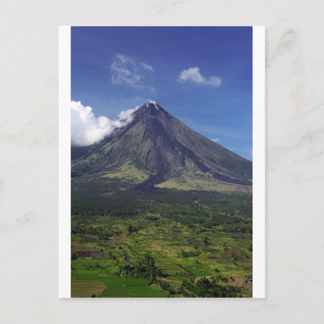 Postal Volcán Mayon en Legaspi, Filipinas (Anverso)