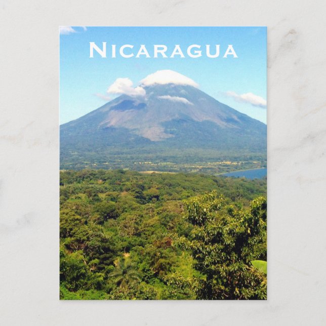 Postal volcán nicaragua (Anverso)