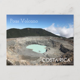 Postal Volcán Poas, Costa Rica Postcard