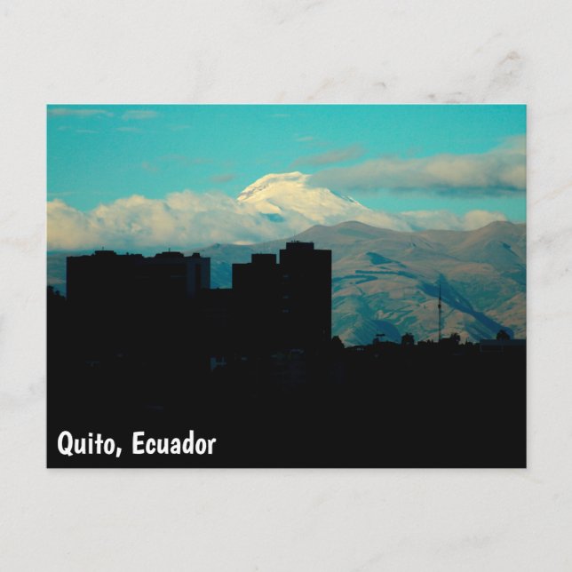 Postal Volcán Quito (Anverso)