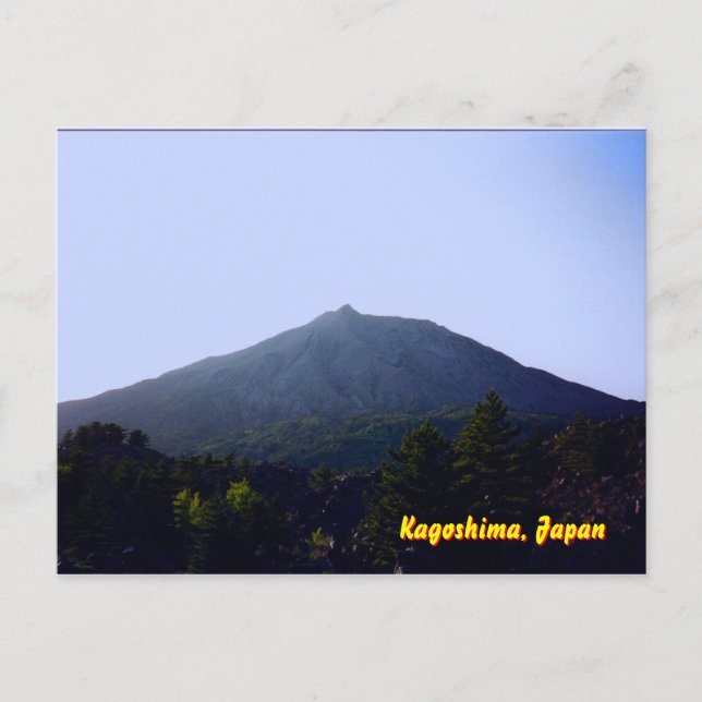 Postal Volcán Sakurajima (Anverso)