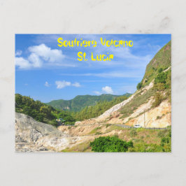 Postal Volcán Soufriere en Santa Lucía