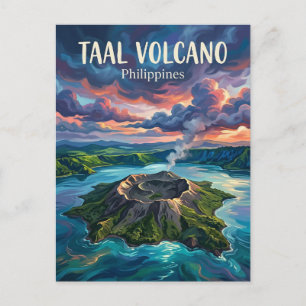 Postal Volcán Taal Filipinas