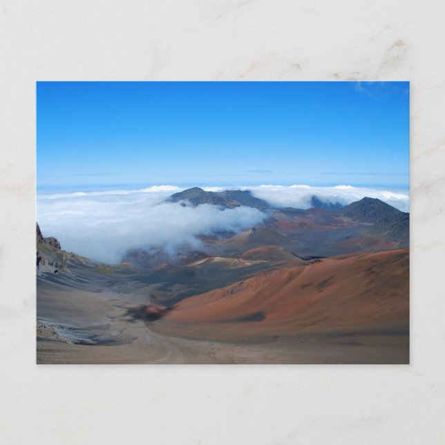 Postal Volcán y cráter Haleakala, Maui Hawaii (Anverso)