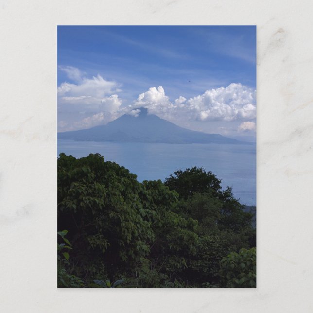 Postal Volcanes del lago Atitlán (Anverso)