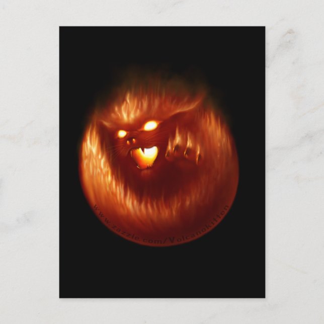 Postal Volcanokitten (Anverso)