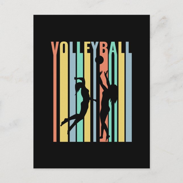 Postal Voleibol Beachvoleibol Retro (Anverso)