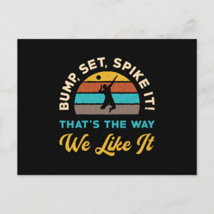 Postal Voleibol Bump Set Spil It Voleibol Player