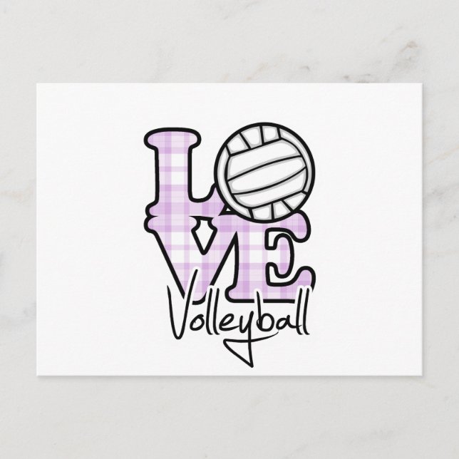Postal Voleibol de amor (Anverso)