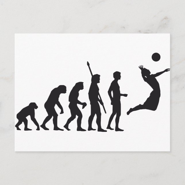 Postal voleibol evolutivo (Anverso)