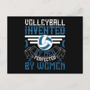 Postal Voleibol -Inventado Por Hombres Perfeccionado Por 