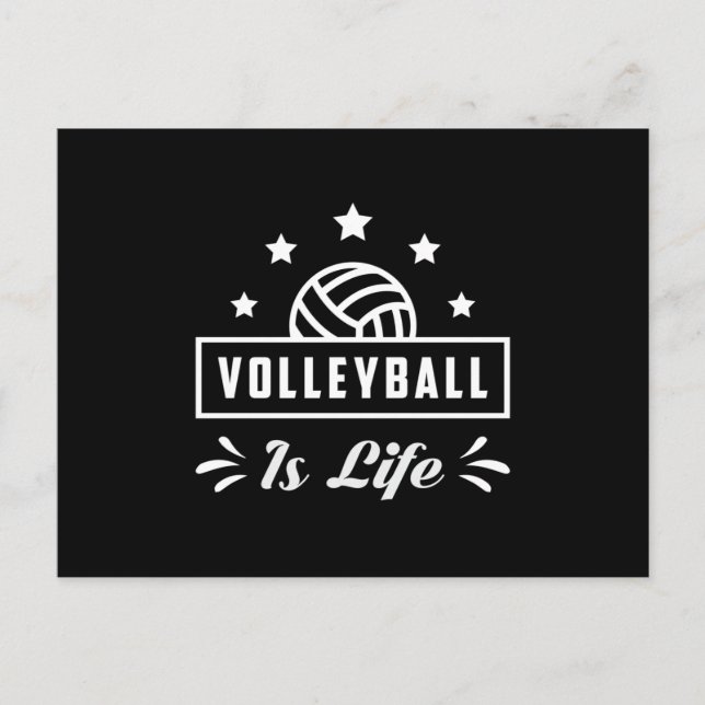 Postal Voleibol: Jugador De Voleibol De Playa (Anverso)