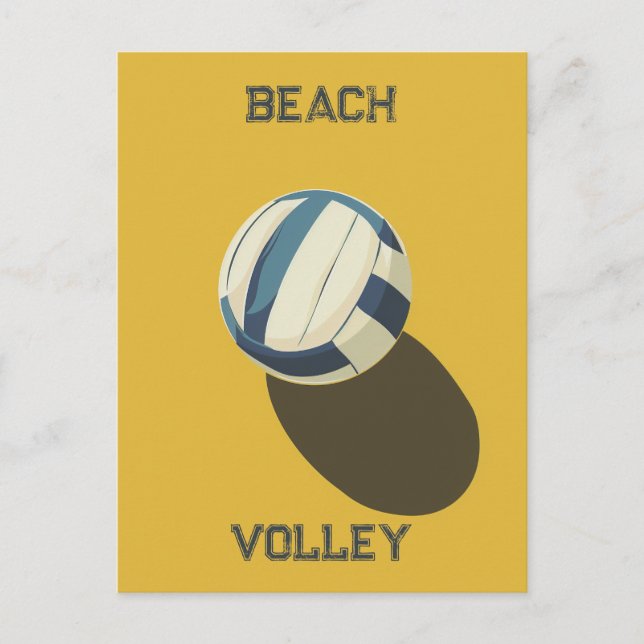 Postal Voleibol playa (Anverso)