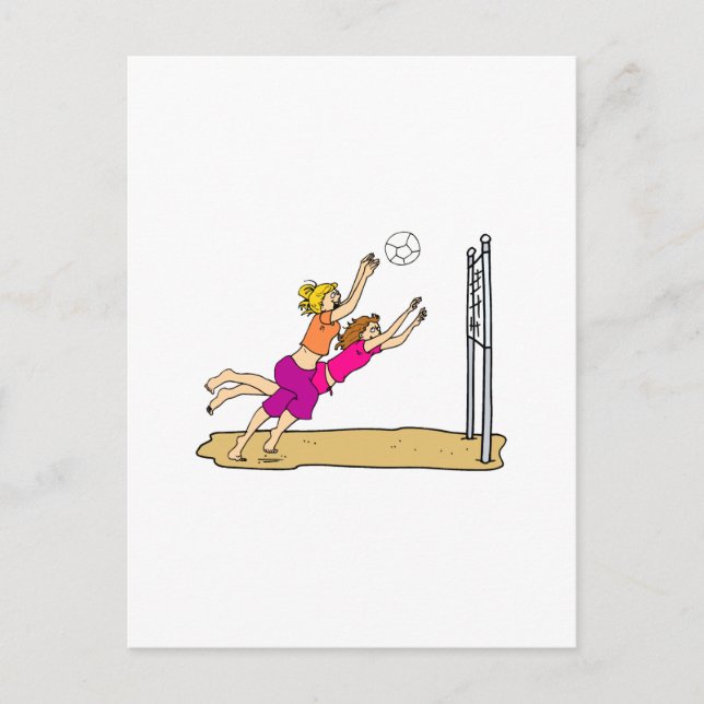 Postal Voleibol playa (Anverso)