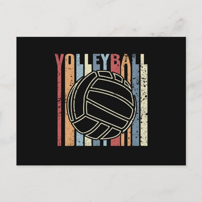 Postal Voleibol Retro Vintage (Anverso)