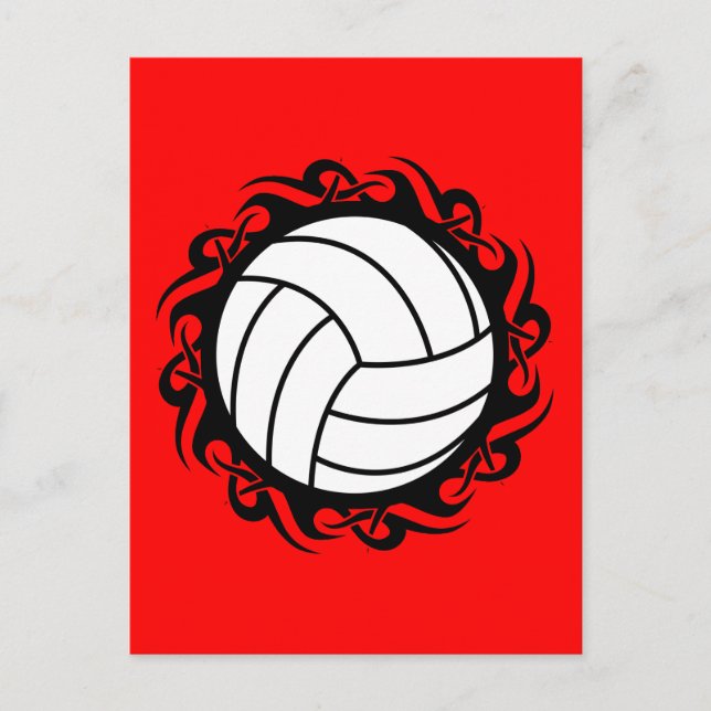 Postal voleibol tribal (Anverso)