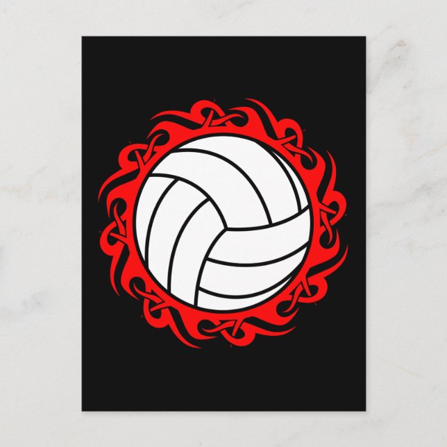 Postal voleibol tribal (Anverso)